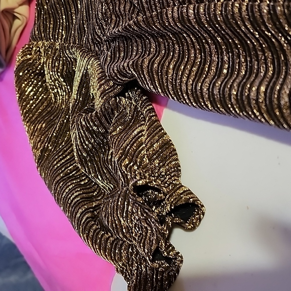 WONDER NATION GIRLS METALLIC BABYDOLL DRESS 👗 - Picture 4 of 9
